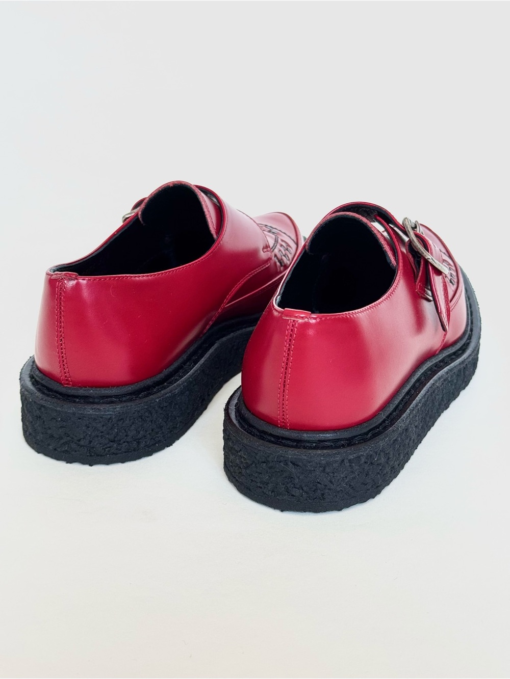 Saint Laurent by Hedi Slimane A/W14 Runway Leather Monk Strap Creepers - Rare - Picture 8 of 10